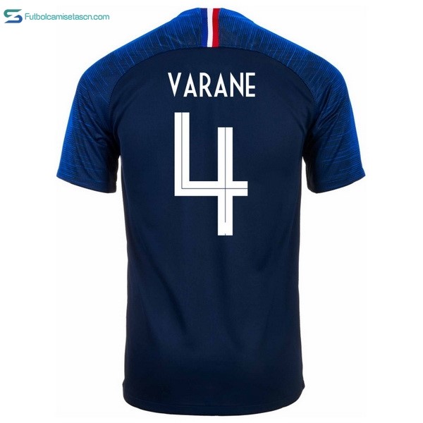 Camiseta Francia 1ª Varane 2018 Azul